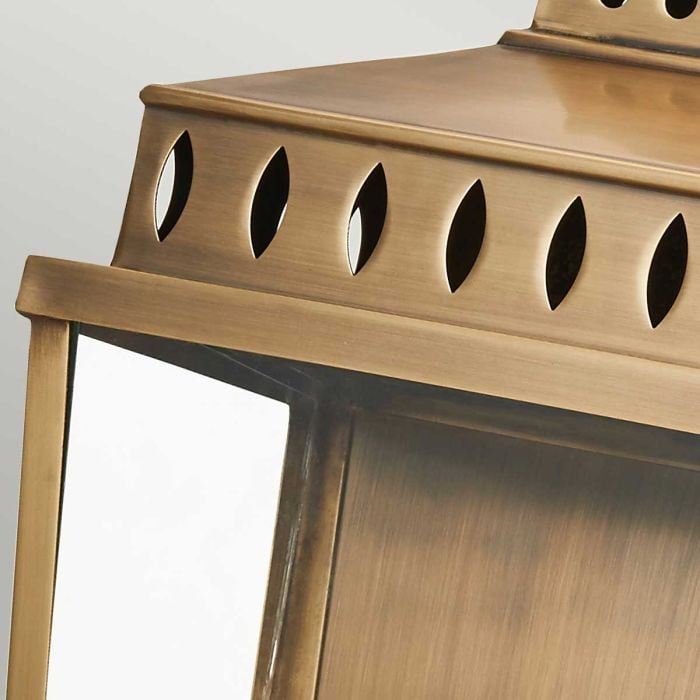 Elstead Lighting Mansion House 1 Light Large Wall Lantern - Aged Brass