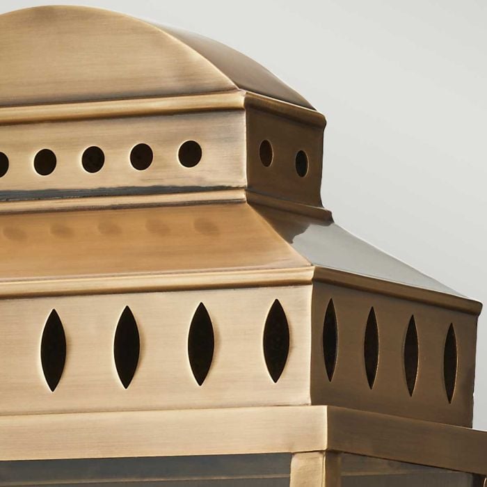 Elstead Lighting Mansion House 1 Light Large Wall Lantern - Aged Brass