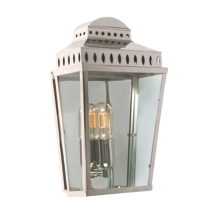 elstead lighting Mansion House 1 Light Wall Lantern - Polished Nickel