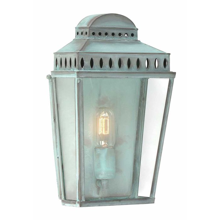 elstead lighting Mansion House 1 Light Wall Lantern - Verdigris