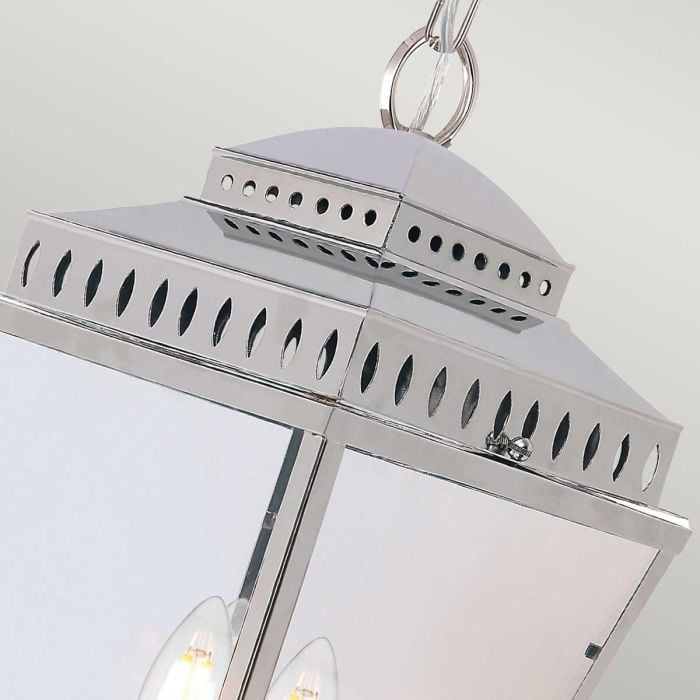 Elstead Lighting Mansion House 3 Light Chain Lantern - Polished Nickel
