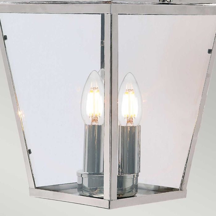 Elstead Lighting Mansion House 3 Light Chain Lantern - Polished Nickel