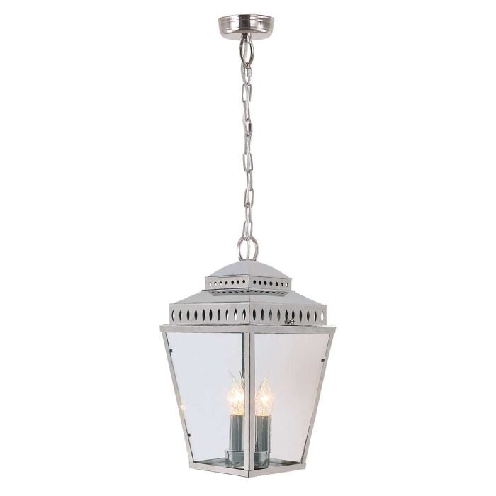 elstead lighting Mansion House 3 Light Chain Lantern - Polished Nickel