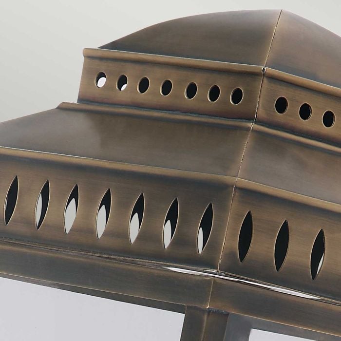 Elstead Lighting Mansion House 3 Light Wall Lantern - Aged Brass