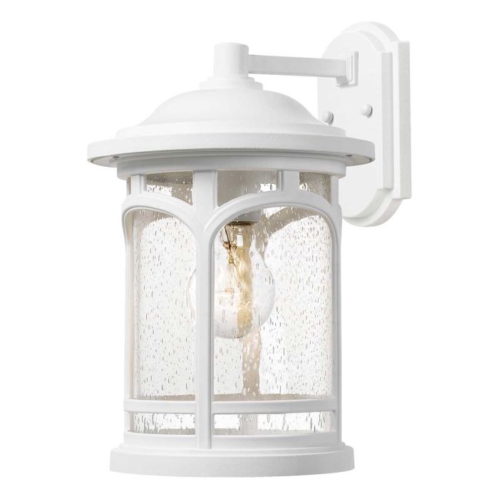 elstead lighting Marblehead 1 Light Medium Wall Lantern - White