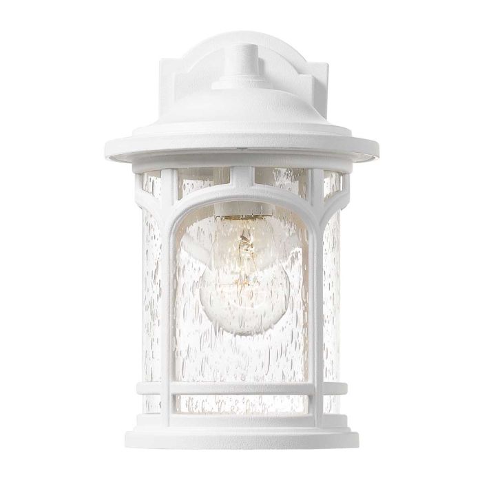 Elstead Lighting Marblehead 1 Light Small Wall Lantern - White