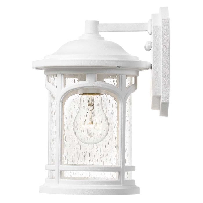 Elstead Lighting Marblehead 1 Light Small Wall Lantern - White