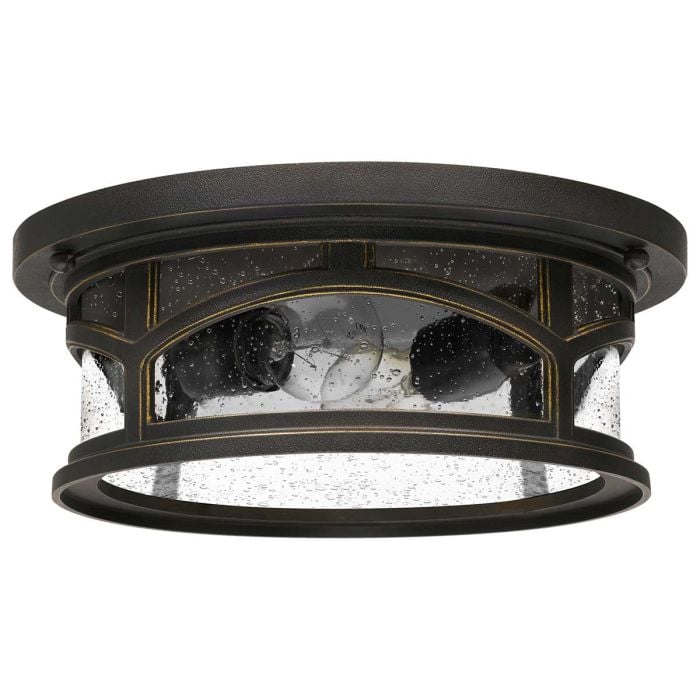 Elstead Lighting Marblehead 2 Light Flush - Palladian Bronze