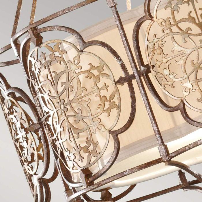 Elstead Lighting Marcella 3 Light Pendant Light - British Bronze/Oxidized Bronze