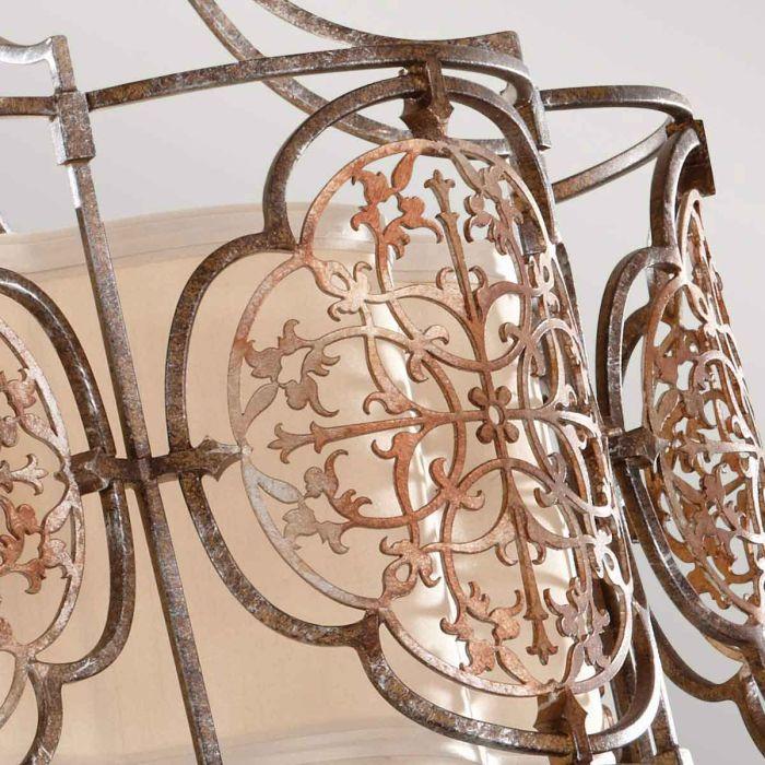 Elstead Lighting Marcella 3 Light Semi-Flush - British Bronze/Oxidized Bronze
