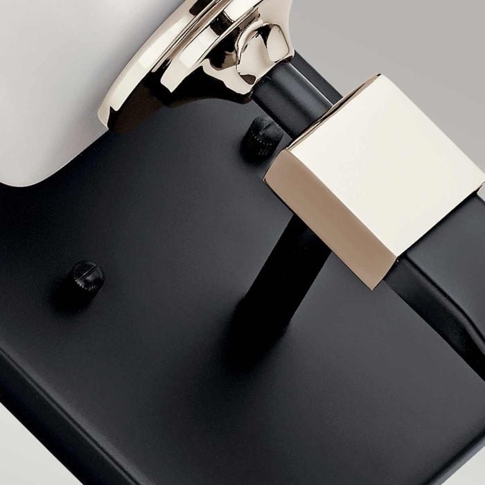 Elstead Lighting Marette 1 Light Wall Light - Black And Nickel