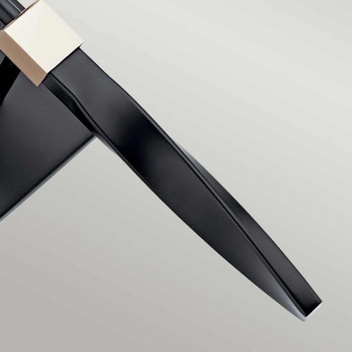 Elstead Lighting Marette 1 Light Wall Light - Black And Nickel