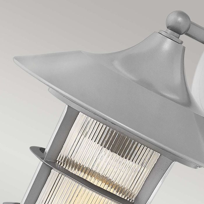 Elstead Lighting Marina 1 Light Medium Wall Lantern - Silver