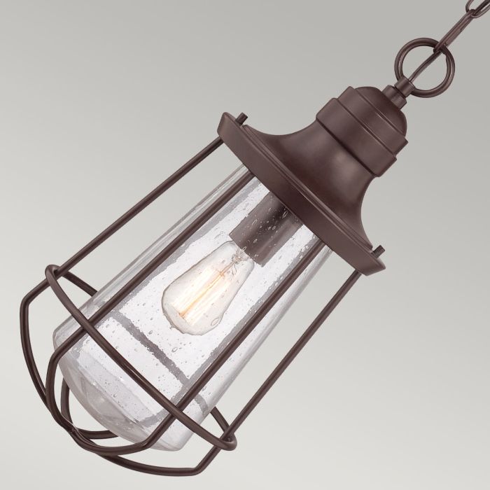 Elstead Lighting Marine 1 Light Large Chain Lantern - Western Bronze