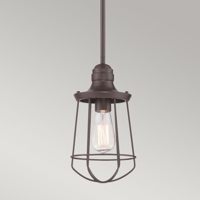 Elstead Lighting Marine 1 Light Mini Pendant - Interior - Western Bronze