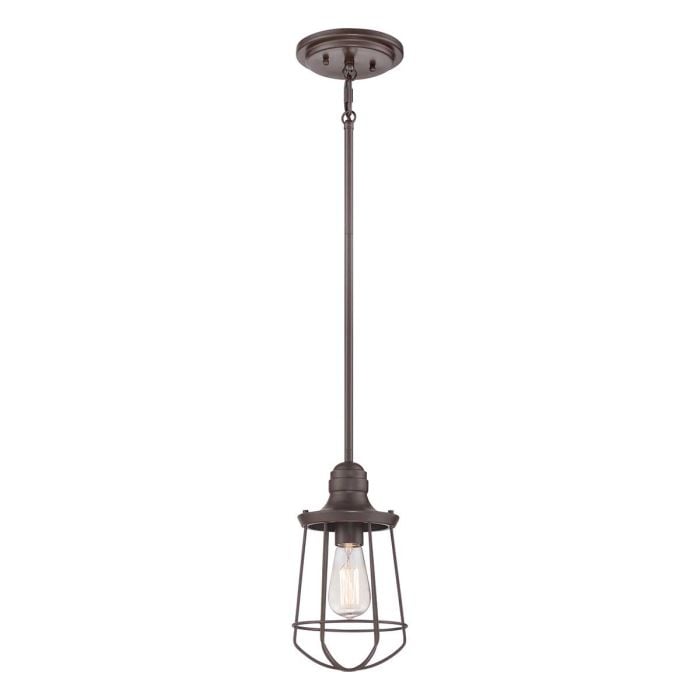 elstead lighting Marine 1 Light Mini Pendant - interior - Western Bronze