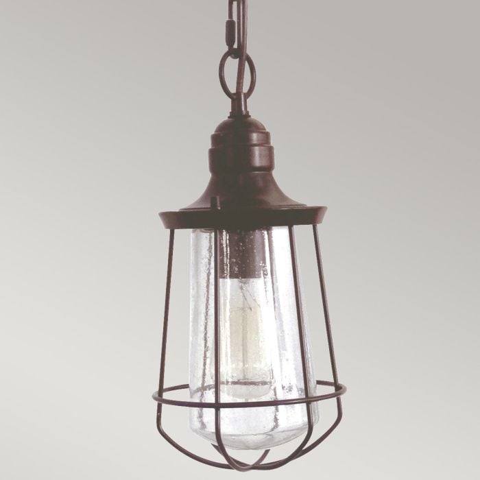 Elstead Lighting Marine 1 Light Small Chain Lantern - Western Bronze