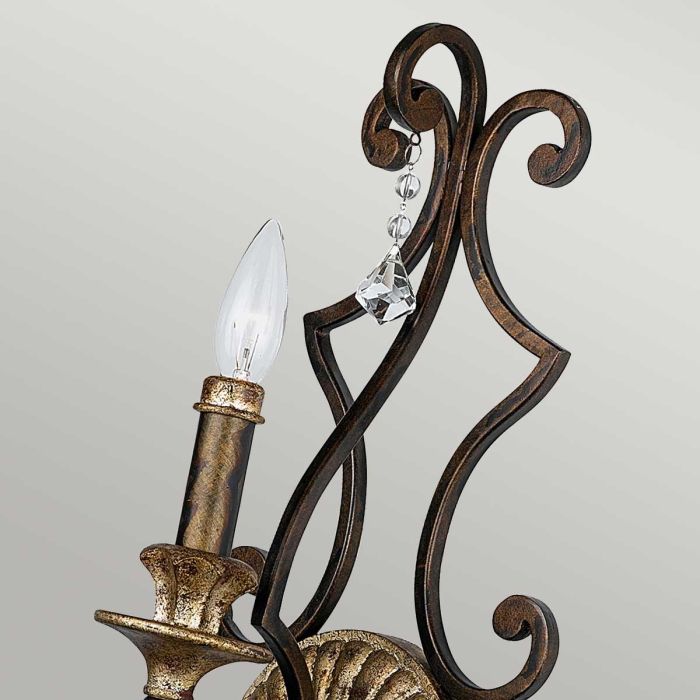 Elstead Lighting Marquette 1 Light Wall Light - Heirloom
