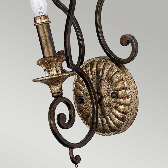 Elstead Lighting Marquette 1 Light Wall Light - Heirloom