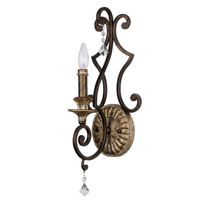 elstead lighting Marquette 1 Light Wall Light - Heirloom