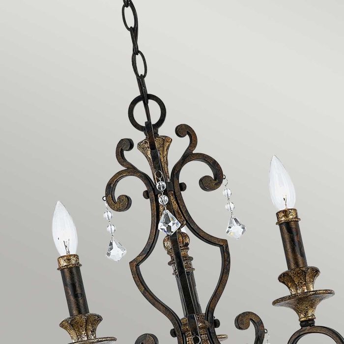 Elstead Lighting Marquette 3 Light Chandelier - Heirloom