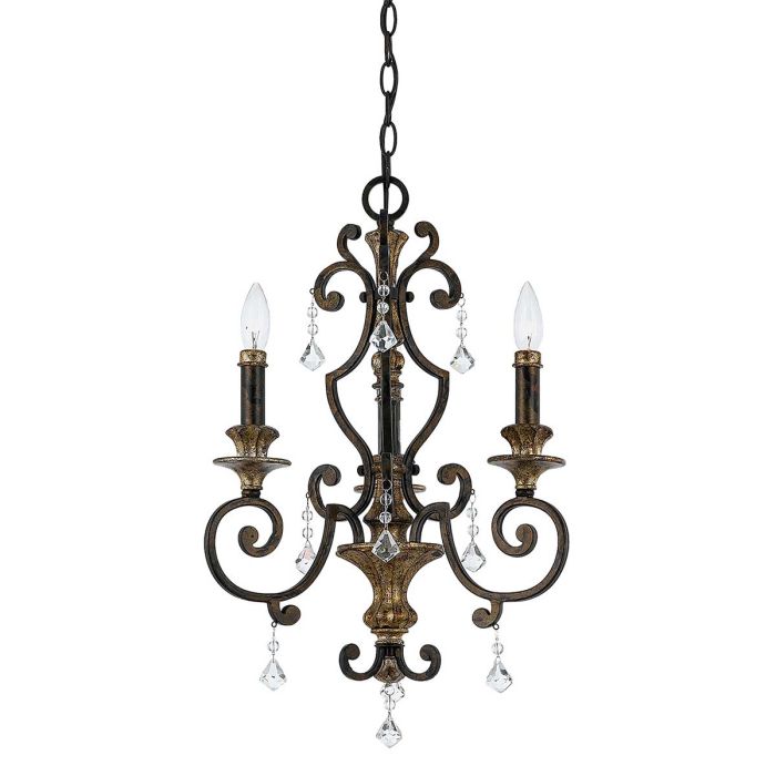 elstead lighting Marquette 3 Light Chandelier - Heirloom