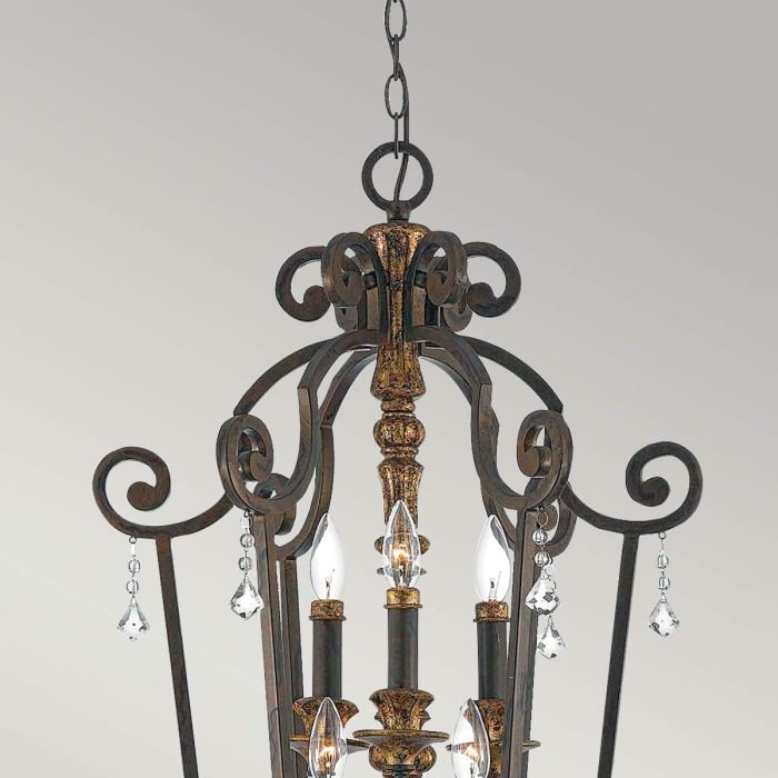 Elstead Lighting Marquette 6 Light Chandelier - Heirloom
