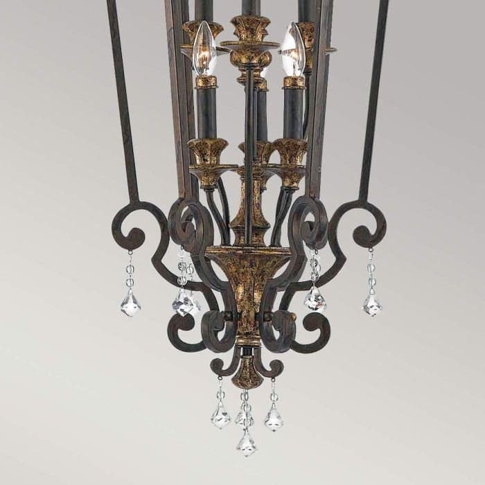 Elstead Lighting Marquette 6 Light Chandelier - Heirloom