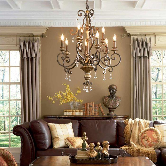 Elstead Lighting Marquette 9 Light Chandelier - Heirloom