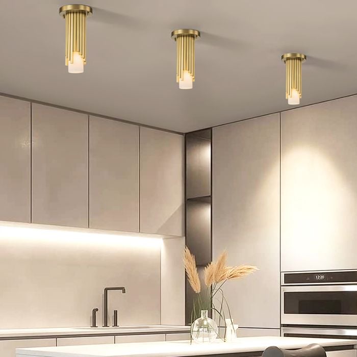 Elstead Lighting Marvele 1 Lt Mini Pendant - Aged Brass