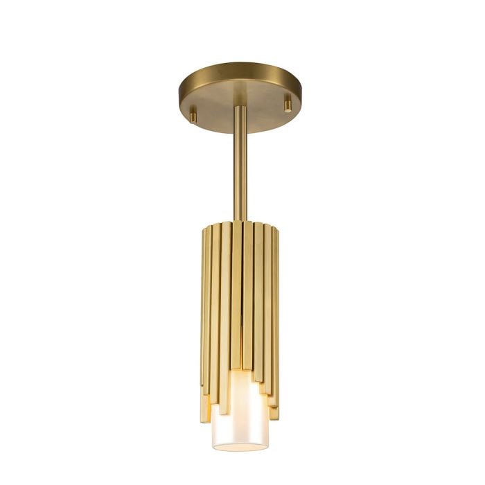 Elstead Lighting Marvele 1 Lt Mini Pendant - Aged Brass