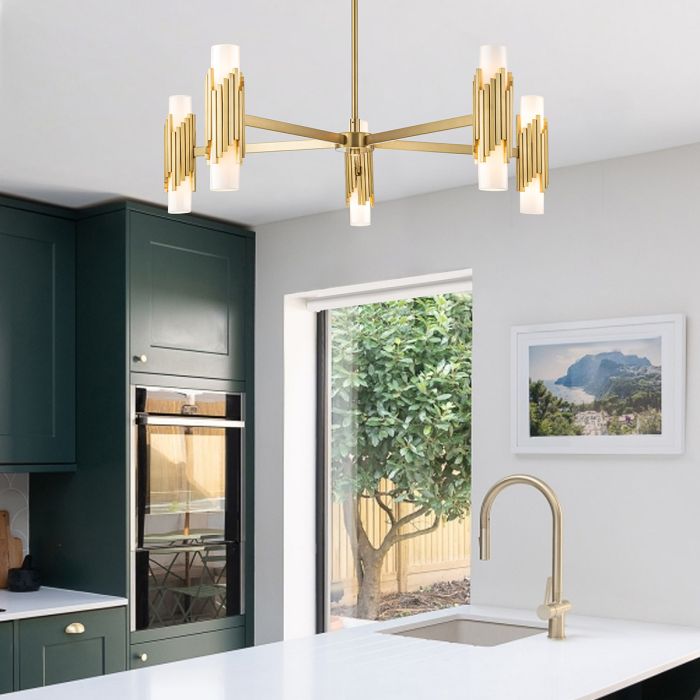 Elstead Lighting Marvele 10 Lt Chandelier - Aged Brass