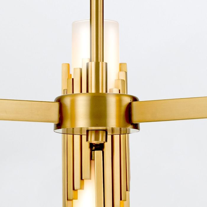 Elstead Lighting Marvele 6 Lt Chandelier - Aged Brass