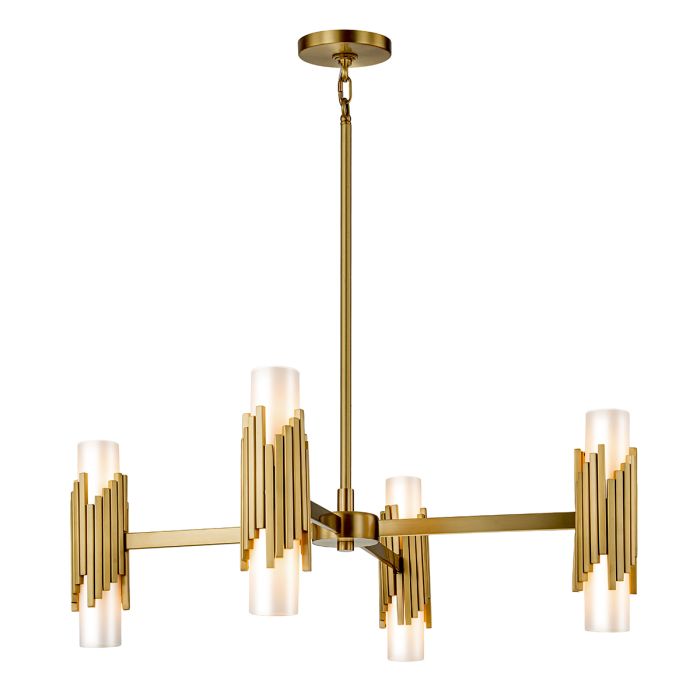 Elstead Lighting Marvele 8 Lt Chandelier - Aged Brass