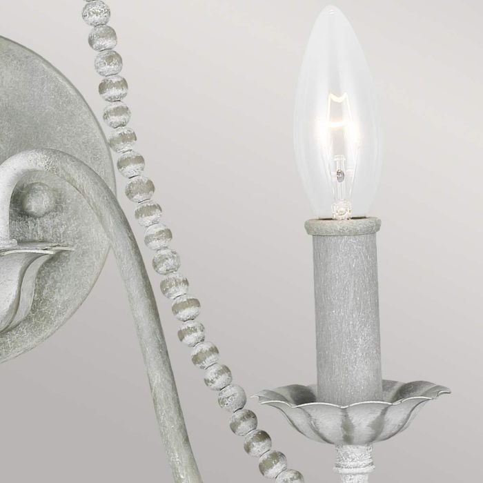 Elstead Lighting Maryville 2 Light Wall Light - Washed Grey
