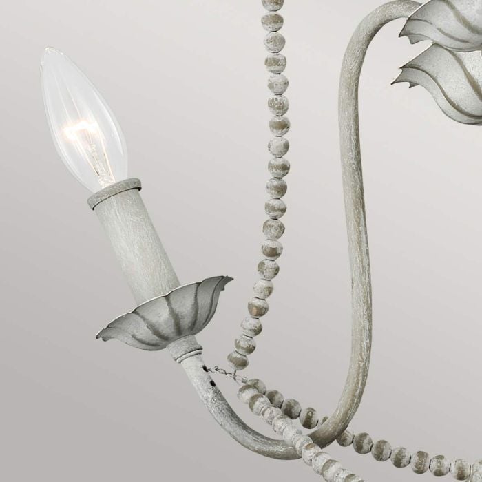 Elstead Lighting Maryville 3 Light Chandelier - Washed Grey