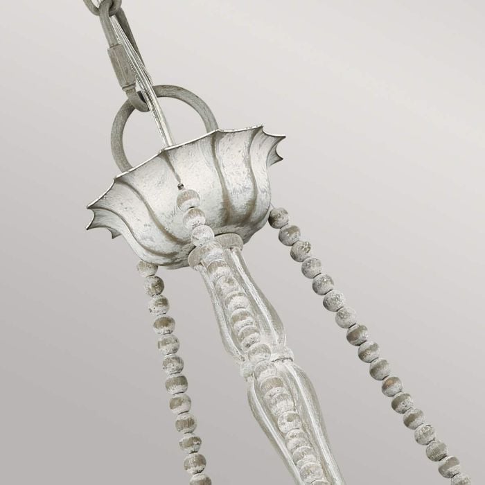 Elstead Lighting Maryville 3 Light Chandelier - Washed Grey