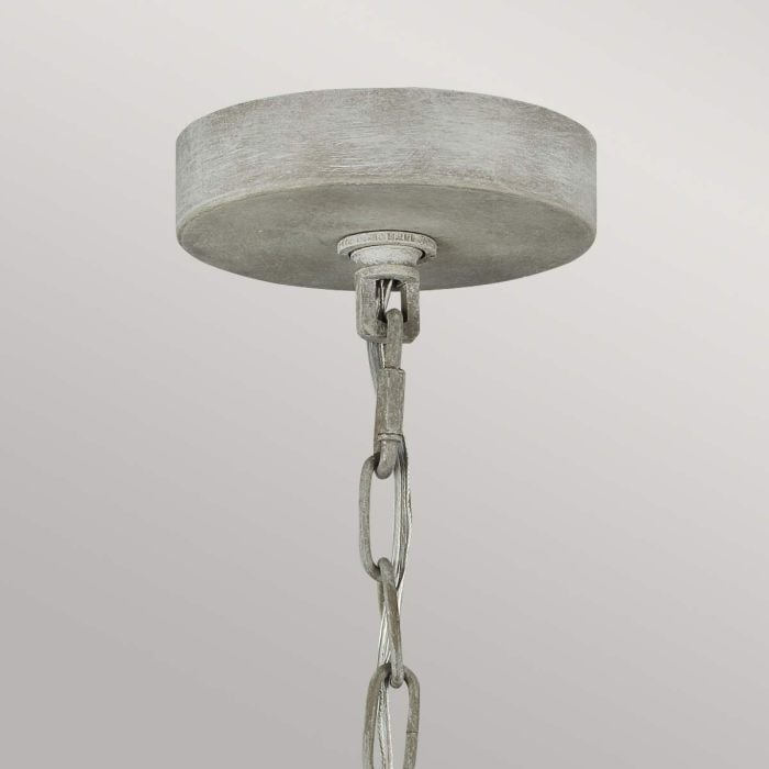 Elstead Lighting Maryville 3 Light Chandelier - Washed Grey