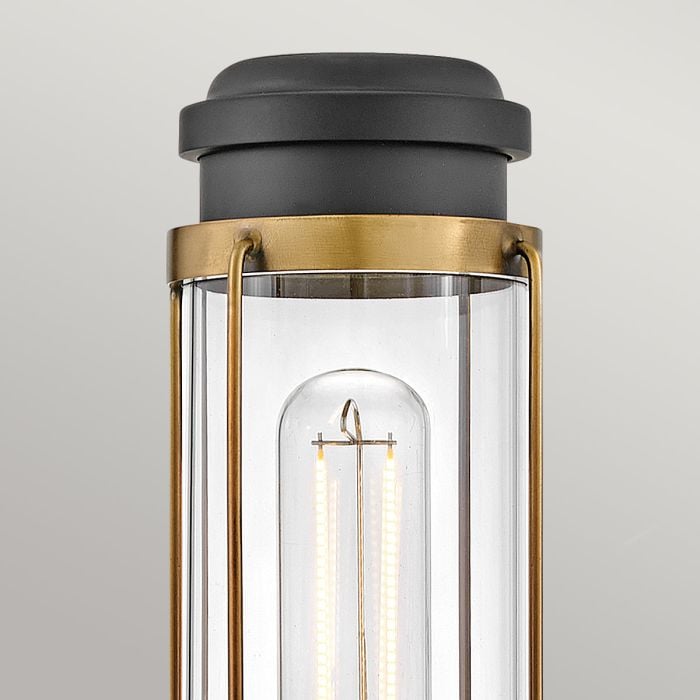 Elstead Lighting Masthead 1lt Wall Light - Heritage Brass & Black
