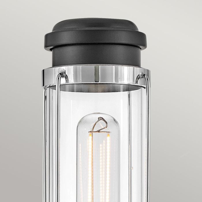 Elstead Lighting Masthead 1lt Wall Light - Polished Chrome & Black