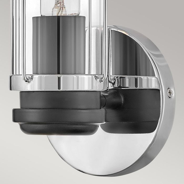 Elstead Lighting Masthead 1lt Wall Light - Polished Chrome & Black