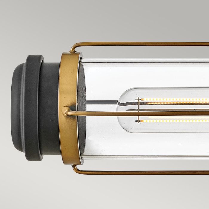 Elstead Lighting Masthead 2lt Wall Light - Heritage Brass & Black