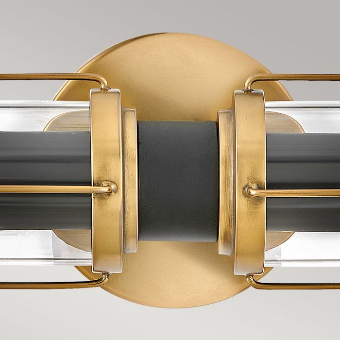Elstead Lighting Masthead 2lt Wall Light - Heritage Brass & Black