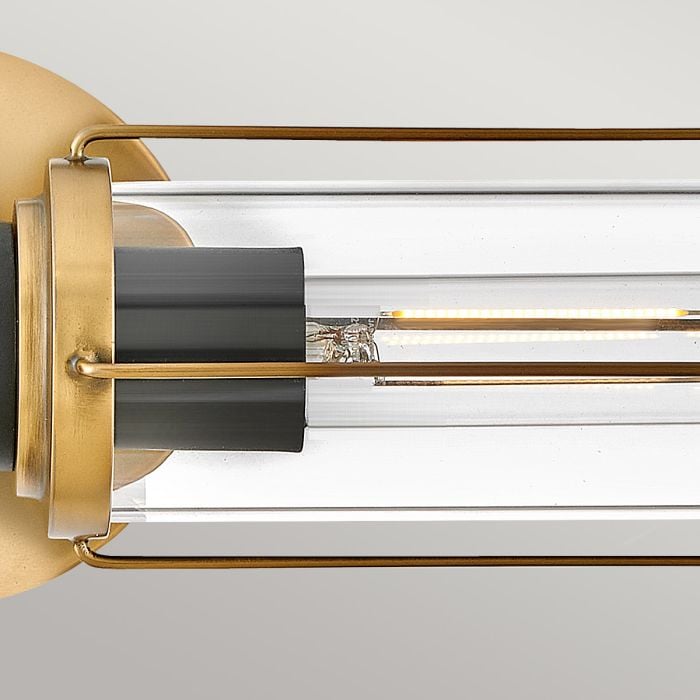 Elstead Lighting Masthead 2lt Wall Light - Heritage Brass & Black