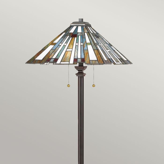 Elstead Lighting Maybeck 2 Light Floor Lamp - Valiant Bronze