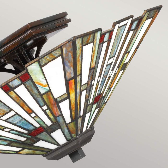 Elstead Lighting Maybeck 2 Light Flush - Valiant Bronze