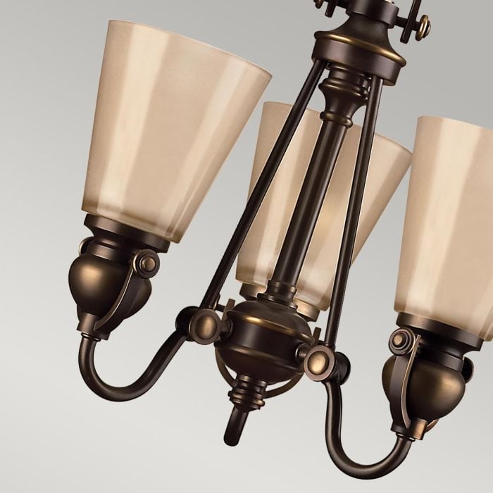 Elstead Lighting Mayflower 3 Light Chandelier - Olde Bronze
