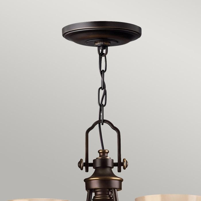 Elstead Lighting Mayflower 3 Light Chandelier - Olde Bronze