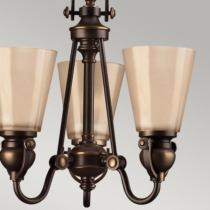Elstead Lighting Mayflower 3 Light Chandelier - Olde Bronze