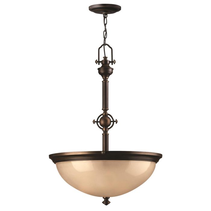 elstead lighting Mayflower 3 Light Pendant - Olde Bronze